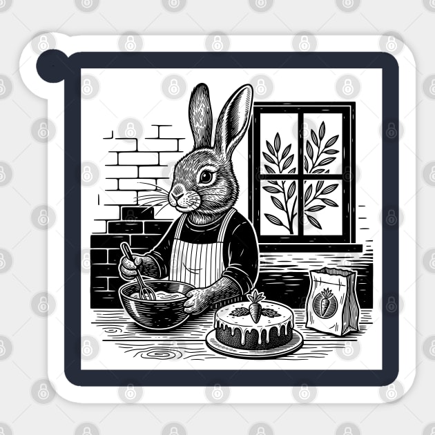 Baking Bunny Sticker by enrynz